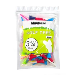 Golf Tees Rubber Plastic 4-1/3 inch 83mm length 50PCS Golf Accessories