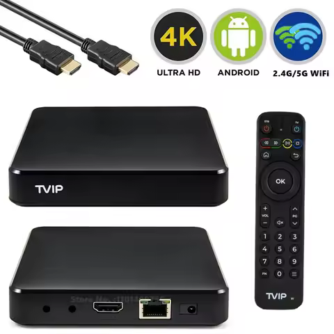 Tvip 705 Android 11 tv box Dual WiFi 4K HD Amlogic S905W2 Support BT Nordic Scandinavian Set Top Box tvip705 Smart Media Player