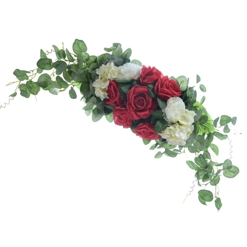 

Украшение прихожей Фестивальный венок Искусственные украшения из зеленых листьев подходят для создания теплой праздничной 15UB