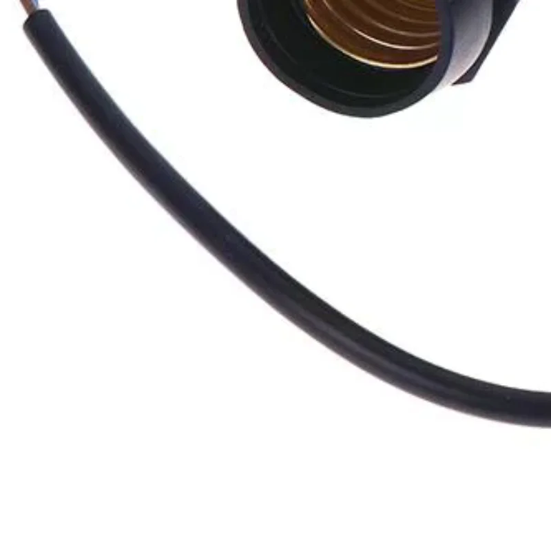 Universal E27 Lamp Holder Copper Screw Thread Waterproof Lamp Base Flame Retardant PVC Wire Lamp Holder Outdoor Use
