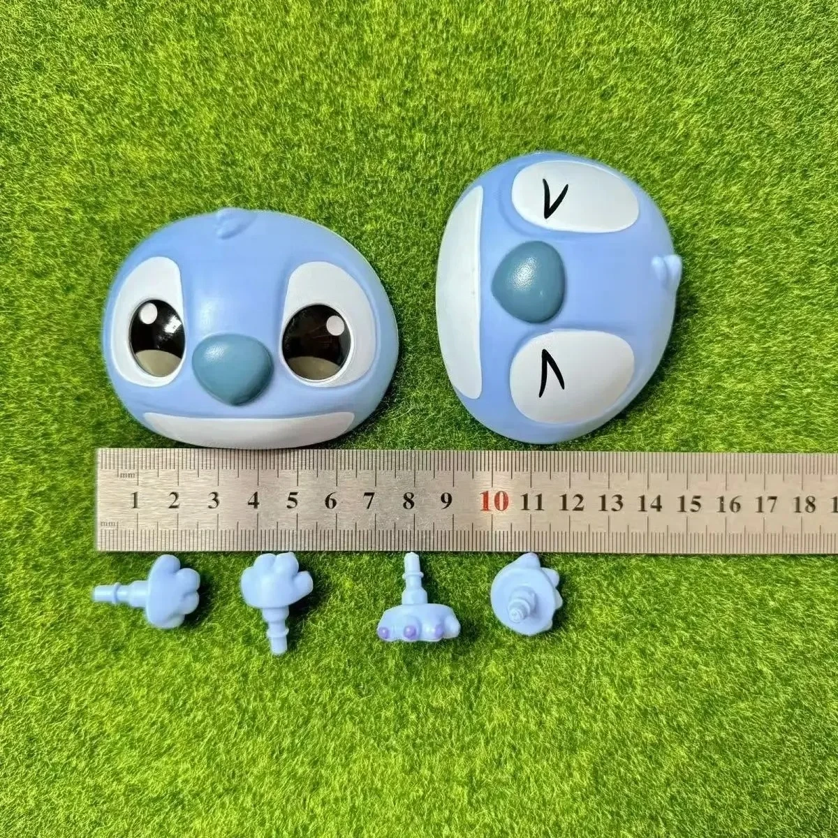 Accesorios DIY de muñeca Disney Stitch, serie Eat Alething Before Sleep, caja ciega de juguete, muñeca de vinilo, cara, manos y pies, juguete para regalo DIY