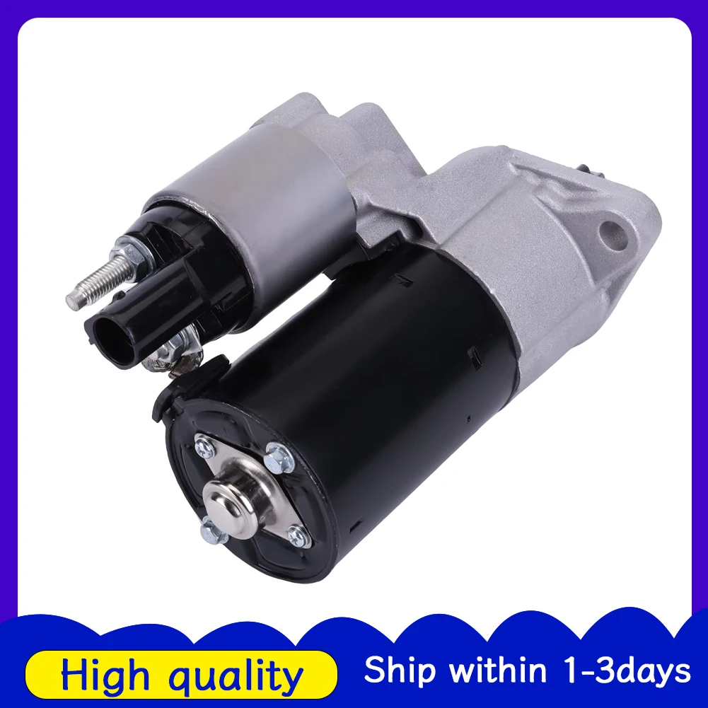 

02E 911023H 02E911023L 12V 10Teeth Metal Starter Motor Compatible for VW Passat B6 3C2 02E 911 023 HX 02E 911 023 LX
