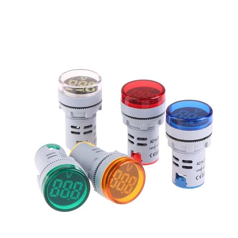 

22MM AD16 AD16-22DSV type AC 60-500V Mini Voltage Meter LED Digital Display AC Voltmeter Indicator Light/Pilot Lamp 110V 220V