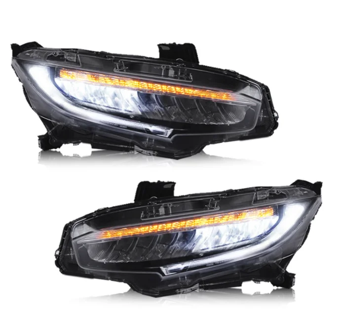 Honda Civic Accessories Headlamps For Honda 10th Gen Civic 2016 2017 2018 2019 2020 Upgrade LED Honda Civic Headlights