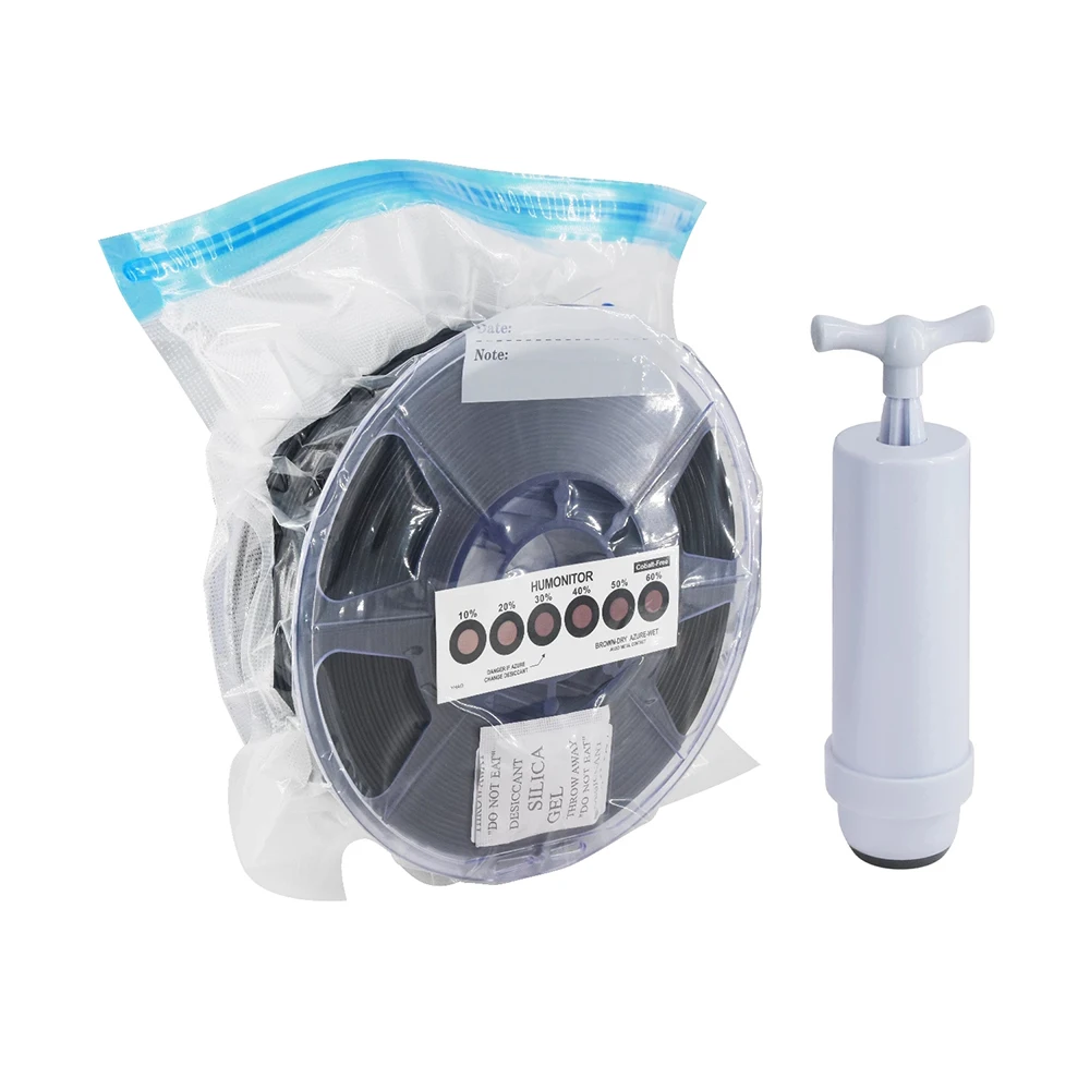 Filament Vacuum Storage Bags Keep Material Dry PLA ABS TPU PETG 1Kg 3D Printer Part Avoid Moisture Consumable Safekeeping 2 Clip
