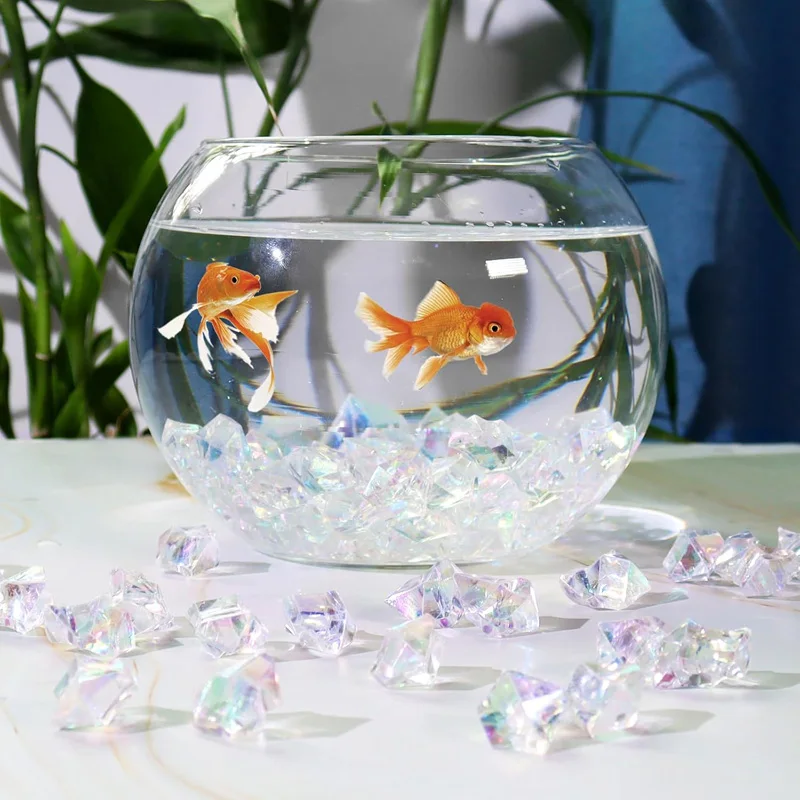 100 Stück 11x14mm Acryl-Eissteine Kristalle Strass-Steine Transparente Diamanten für Heimdekoration DIY-Basteleien Vase Party – Detail 7