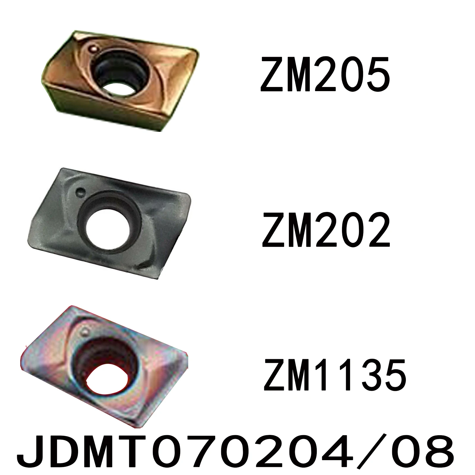 10pcs JDMT070204 / JDMT070208  JDMT 0702 Right Angle Small Diameter Milling Insert for ESE Tool Holder