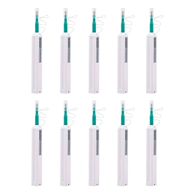 A02F-Fiber Optic Cleaning Pen 2.5MM 10PCS SC/FC/ST One Click For Connectors Adapters And Ferrules Optic Fiber Cleaner