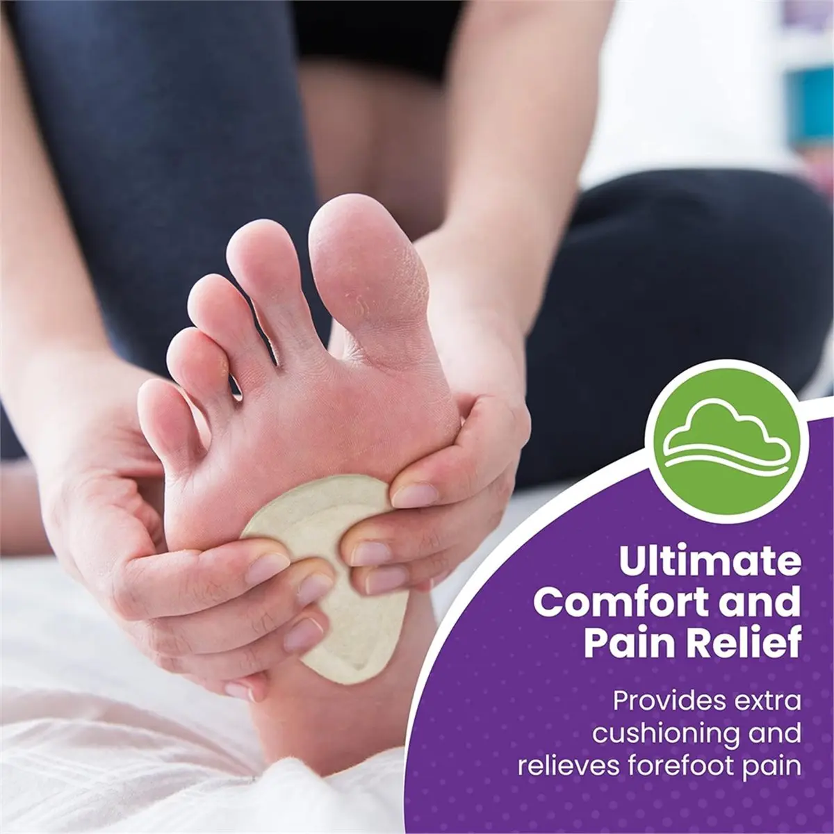 [NEW] 12 Pack Metatarsal Pads,Foot Pads for Pain Relief & Foot Cushioning, 1/4'' Thick, Metatarsal Pads Mens & Women
