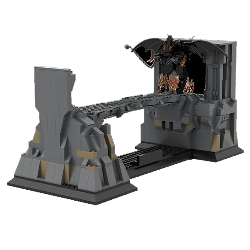 Ringe Filmreihe Khazad-Dum Brücke Baustein Modell Architektur Set Moc DIY Ziegel Lernspiel zeug Geburtstags kind Geschenke