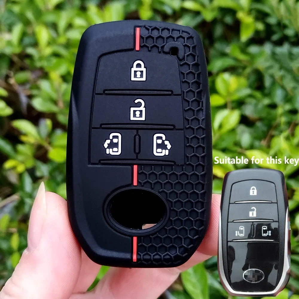 New Key Caps For Toyota Corolla 2023 Yaris Cross RAV4 Land Cruiser LC200 Prius Camry Highlander Fortune LK200 Car Key Case Cover