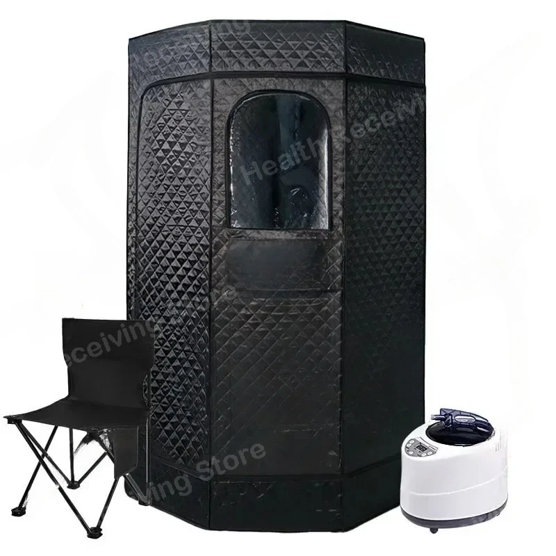 

Portable Steam Sauna Tent, Home Sauna Kit, Whole Body, Large Space Spa, Steamer Room, 3L