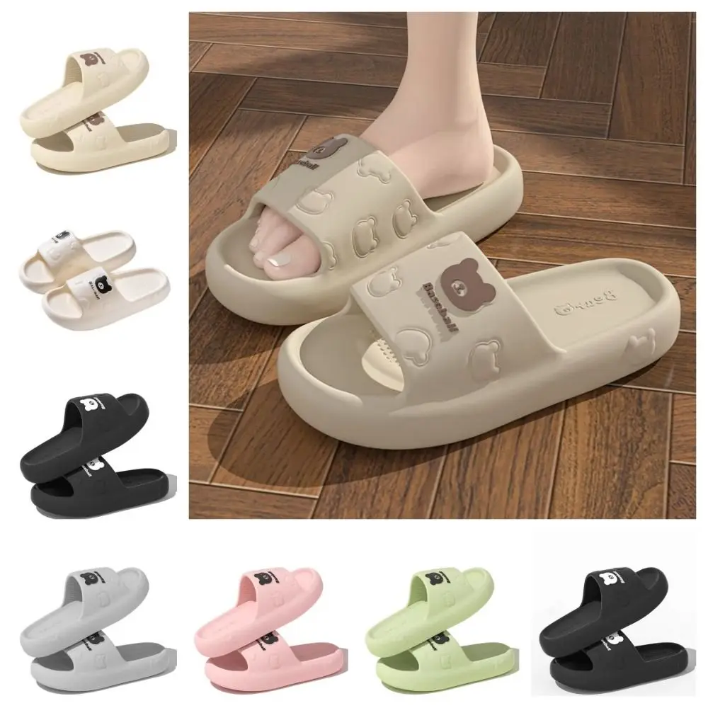 

Однотонные простые тапочки, повседневные Нескользящие мягкие тапочки из ЭВА, быстросохнущие удобные сандалии с открытым носком для дома и улицы