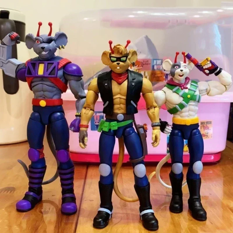 재고 있음 오리지널 Nacelle 1/12 스케일 오토바이 마우스 화성인 마우스 Slotvini 3 피스 세트 싱글 세트 액션 피규어 장난감 선물