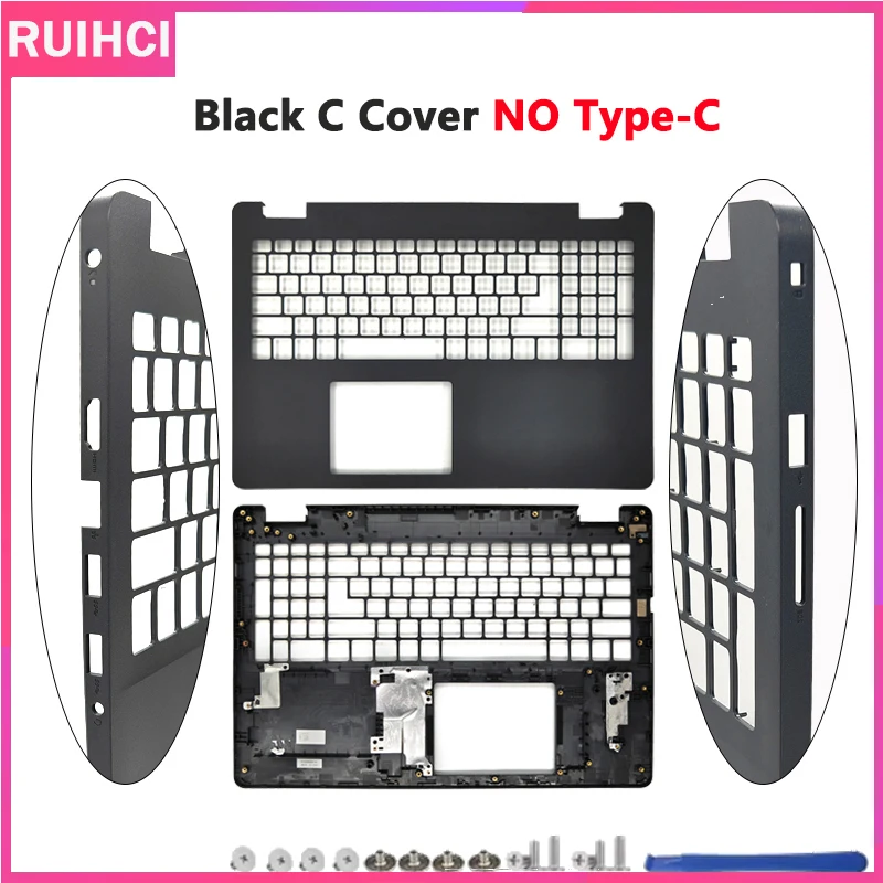 New For DELL Inspiron 3501 3505 Laptop Bottom Case Palmrest Bezel Hinge LCD Back Cover Front Bezel US Keyboard view 5