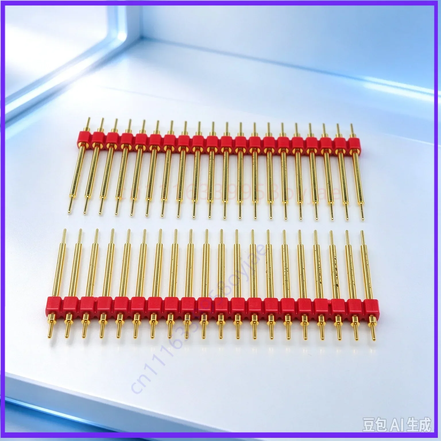 Japanese original gold-plated pins, patch op amp PCB conversion pins 22.5mm long  40pcs