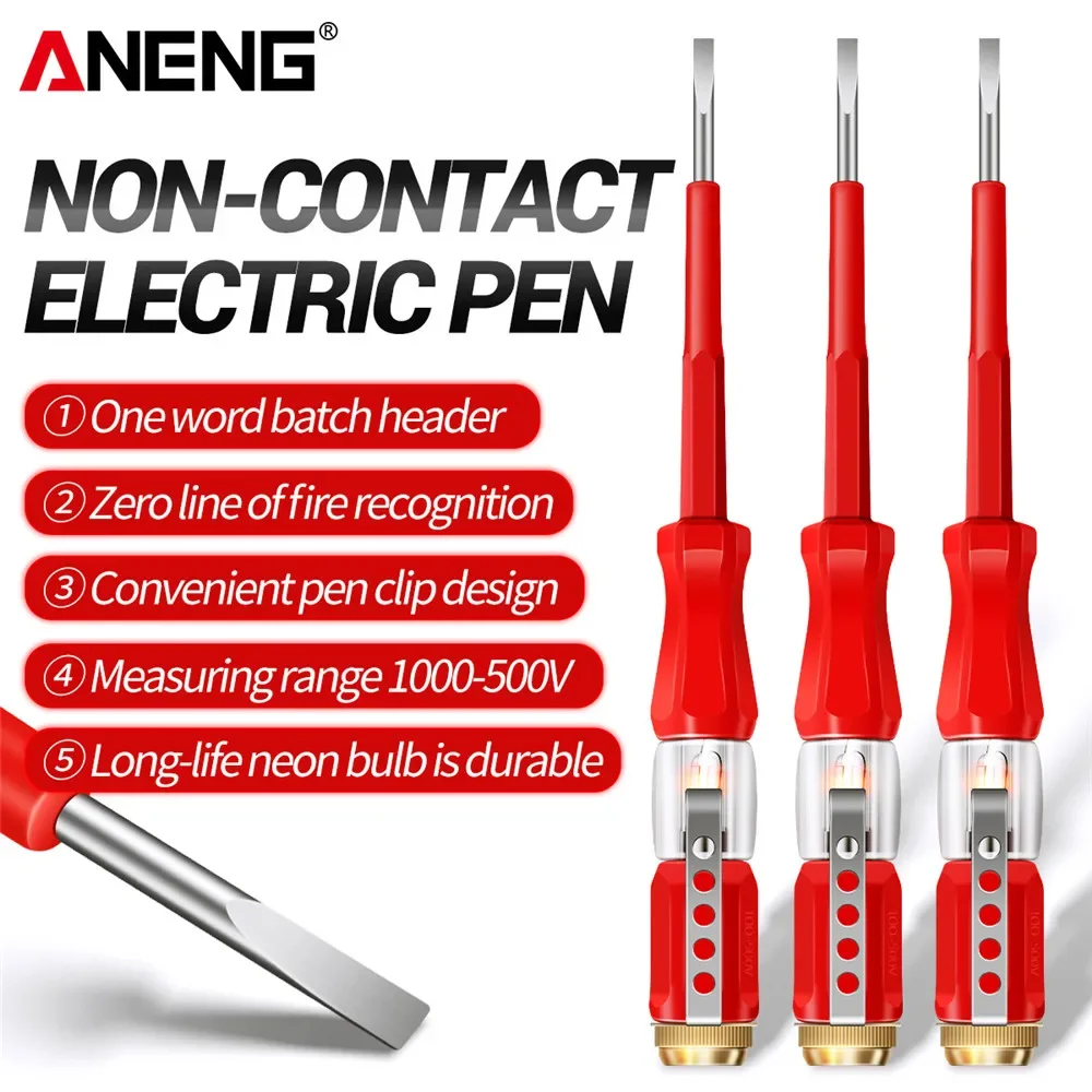 

ANENG B07 Word Screwdriver Tester Detective Voltage Meter Detector Electric Teste Pen Detector Test Mini Electricity Instrument