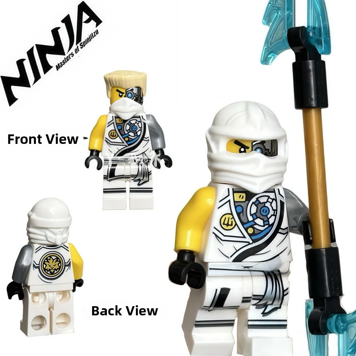 Novo Brinquedo de Montar Blocos de Cabelo Multi-Aspecto com Danos de Batalha e Expressões Duplas Phantom Ninja Arena 2025 para Meninos Acima de 5 Anos