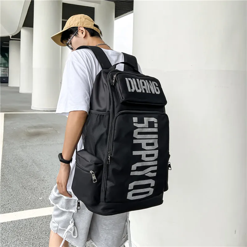 Big Gym Sports Backpack Large Fitness Shoulder Bag Men Women Japanese School Bag With Laptop Shoe Compartment For Hiking Camping