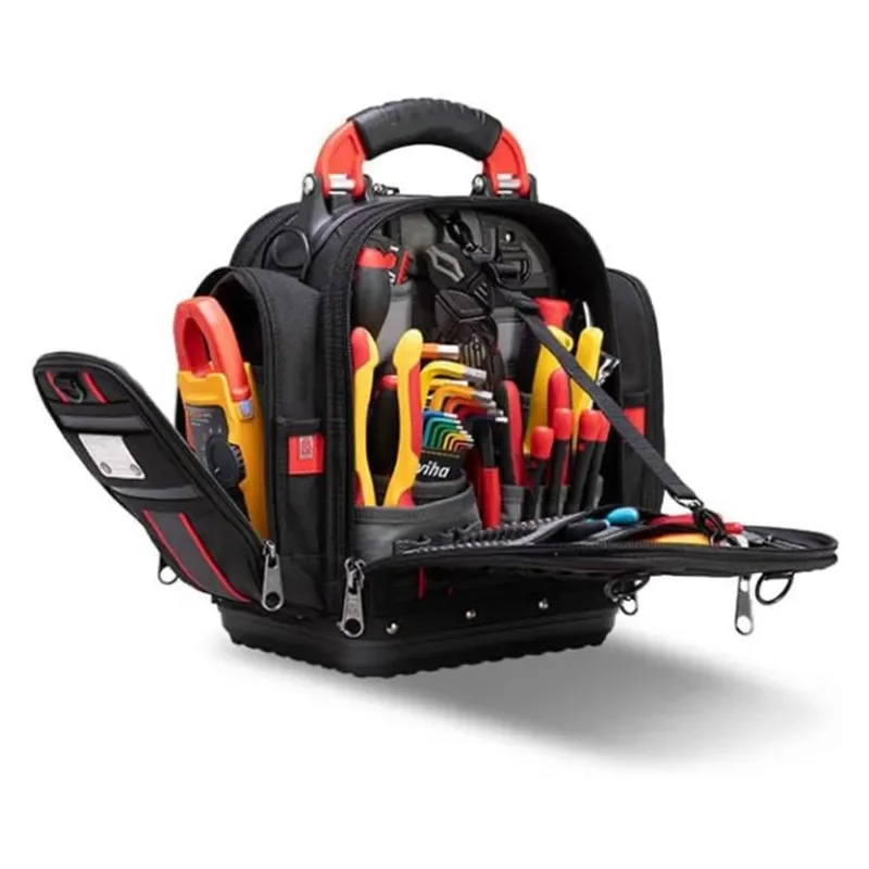 Portable Heavy Duty Tool Bag Thickened Wear Resistant Storage Backpack for Electrician Mechanic Hardware Toolkit Organizer