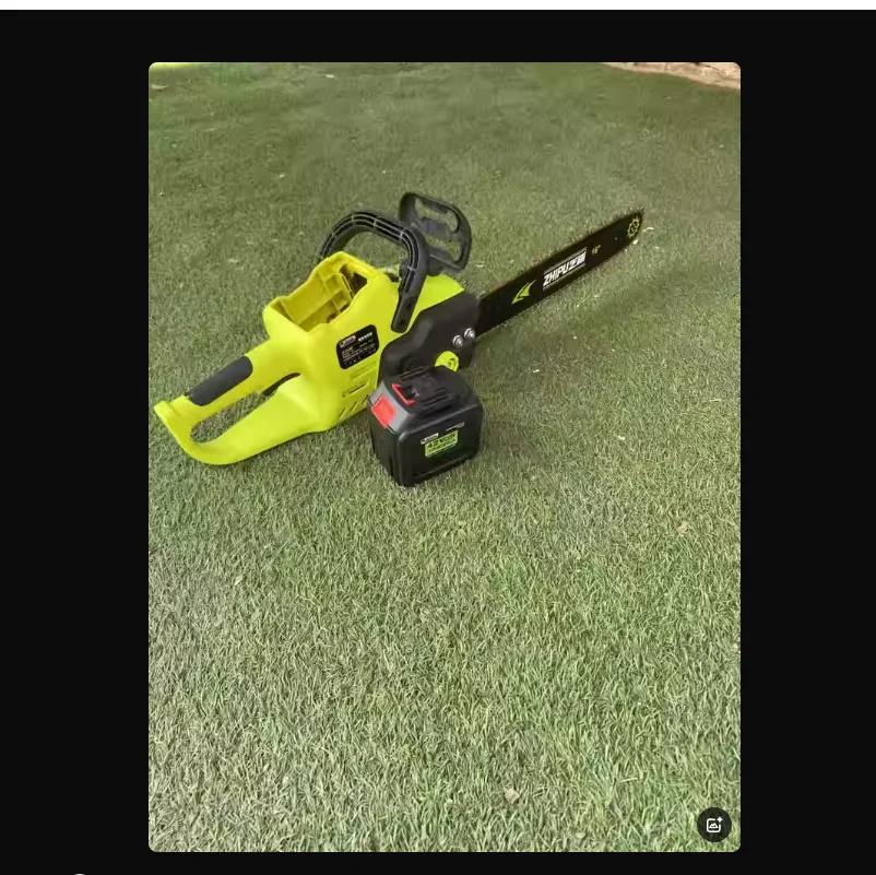 

110V/220V Rechargeable Chainsaw with High Battery Capacity for Cutting Trees – Perfect for Home Use CG
