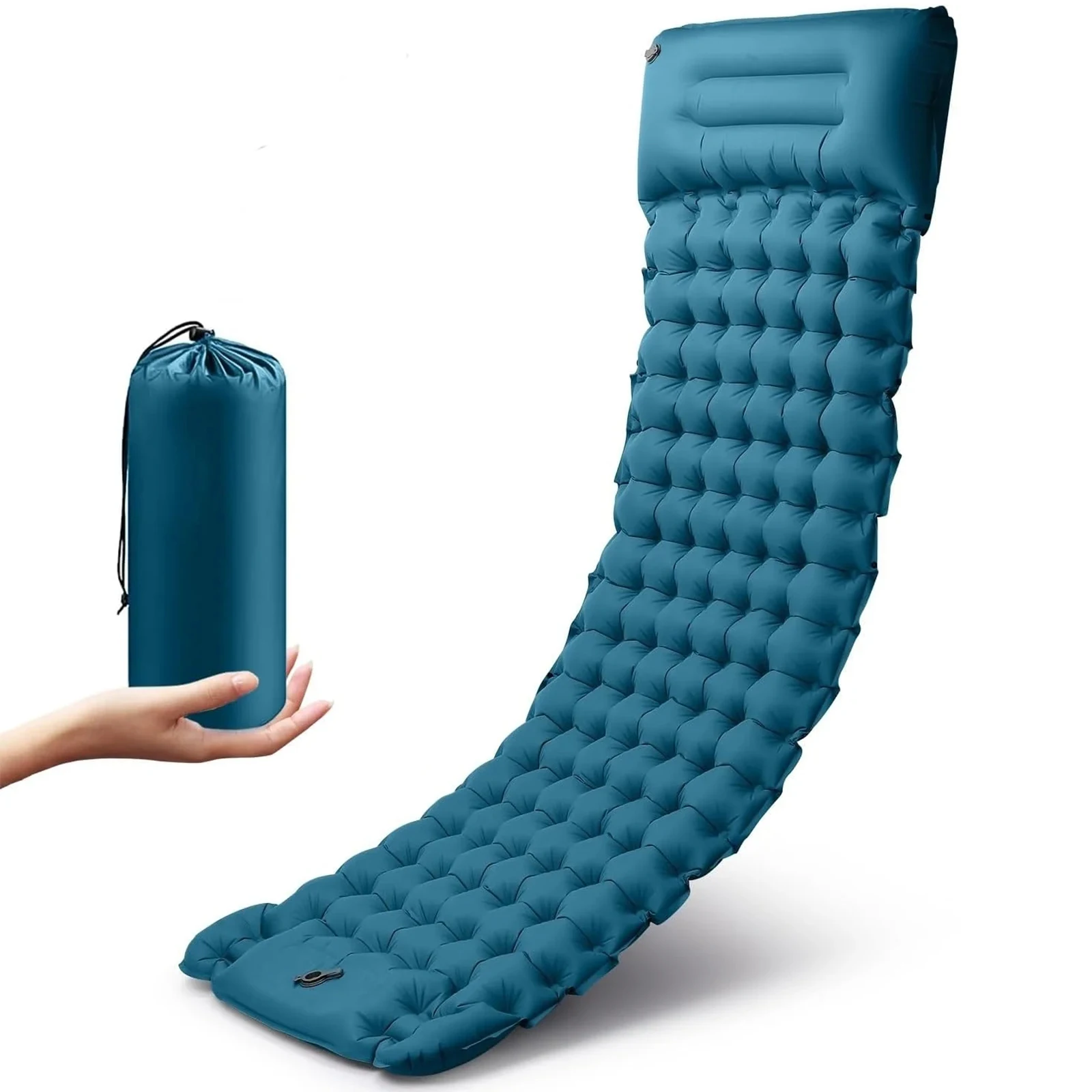 4 Inch Thick Inflatable Air Mat - Quick Inflation Camping Sleeping Pad Portable for Hiking Travel