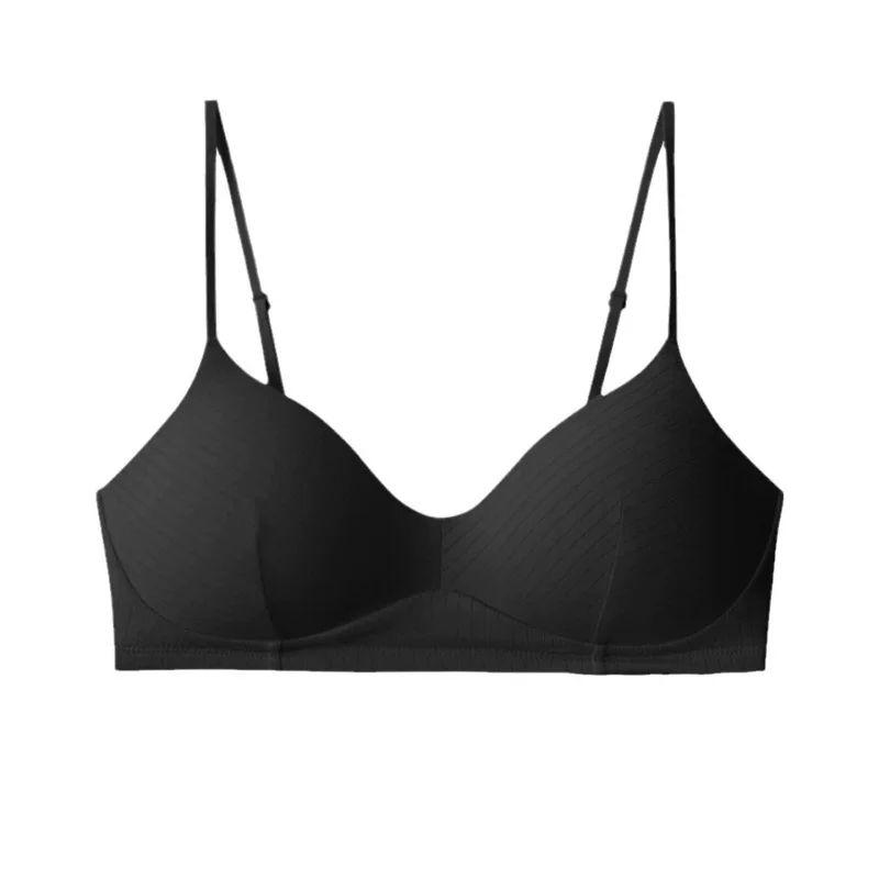 Wireless Underwear Small Chest Push up Flat Chest Non-Trace Bra French Thin Spaghetti Strap Tank Top