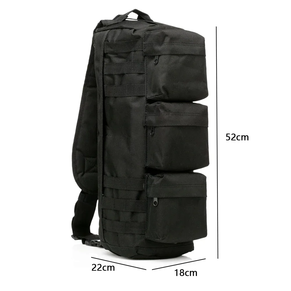 Tactical Outdoor Bag Multifunction Backpack Chest Bag Camo Waterproof Sports Training Camping Fishing Bag Crossbody