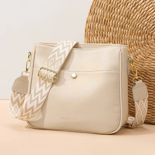 Imagen 2 del producto Bolso de hombro de piel de vaca para mujer, bolsa de gran capacidad, de diseñador de lujo, de un solo hombro, 100%