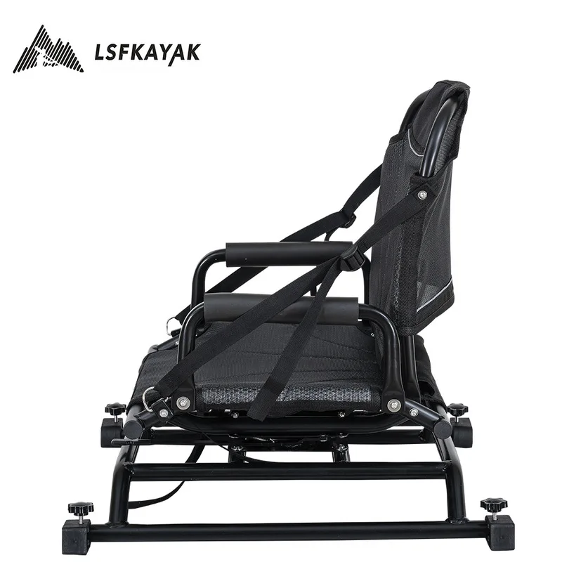 Premium 360 Degree Swivel Aluminum Alloy Kayak Seat Durable Adjustable Padded Fishing Kayak Seat Comfortable Rotating Canoe Seat