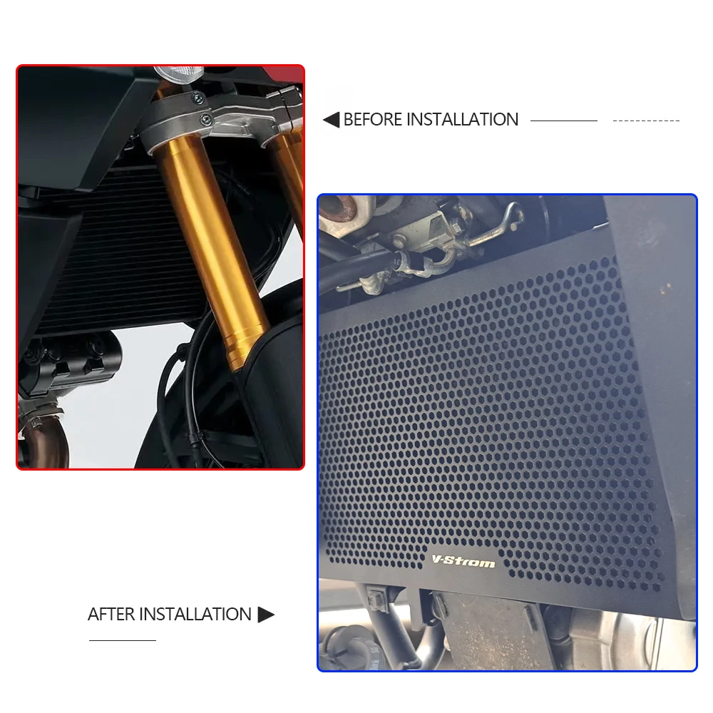 Motorcycle Radiator Protection Grille Guard Protector Cover Fit For Suzuki V-Strom 1000 VSTROM 1000 V-Strom1000 DL1000 2013-2019