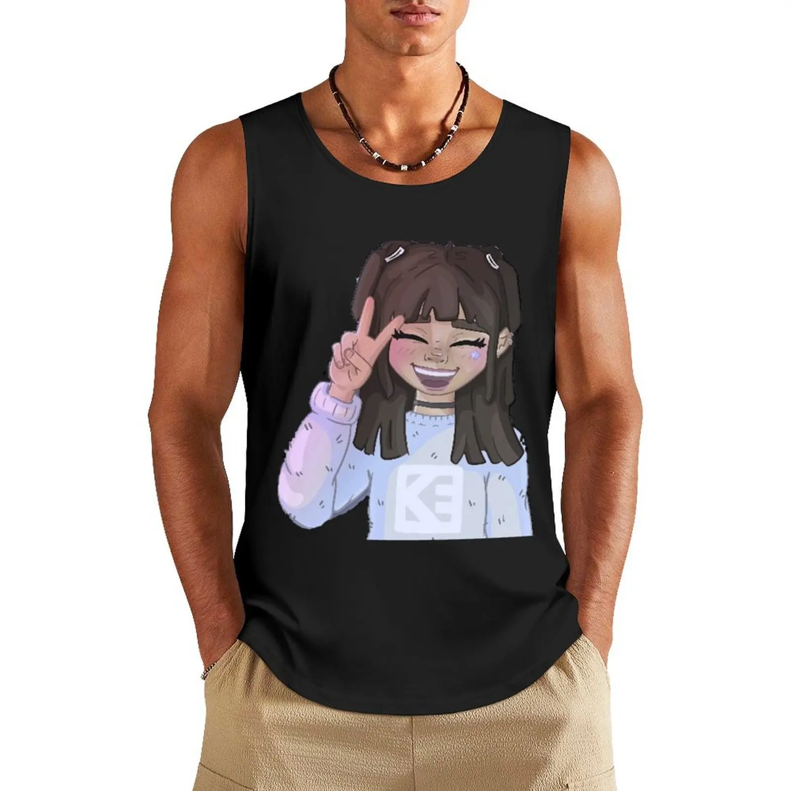 

Katherine elizabeth cute Tank Top plain t-shirt men clothes Bodybuilding shirt