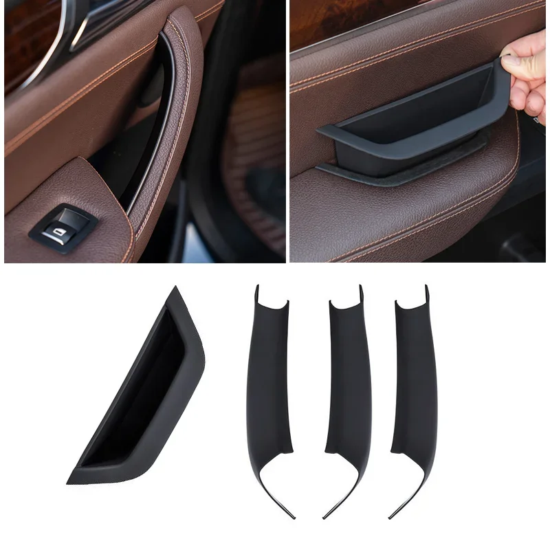 For BMW X3 X4 F25 F26 2010 2011 2012 2013 2014 2015 2016 Car Interior Door Handle Panel Pull Cover LHD Black/Beige