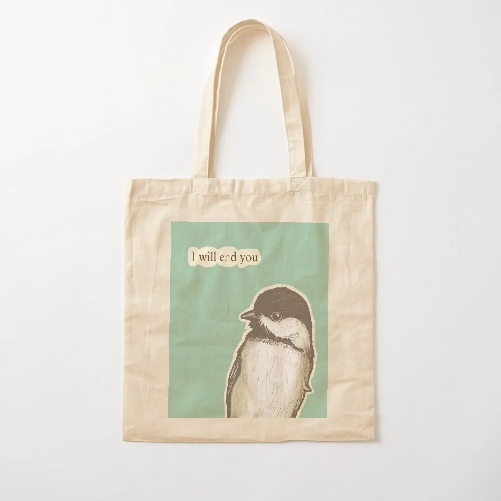 حقيبة End You Chickadee Tote Bag أكياس الحلوى حقيبة كيس لطيفة حقيبة حمل قابلة للتخصيص أكياس تسوق قابلة لإعادة الاستخدام #2