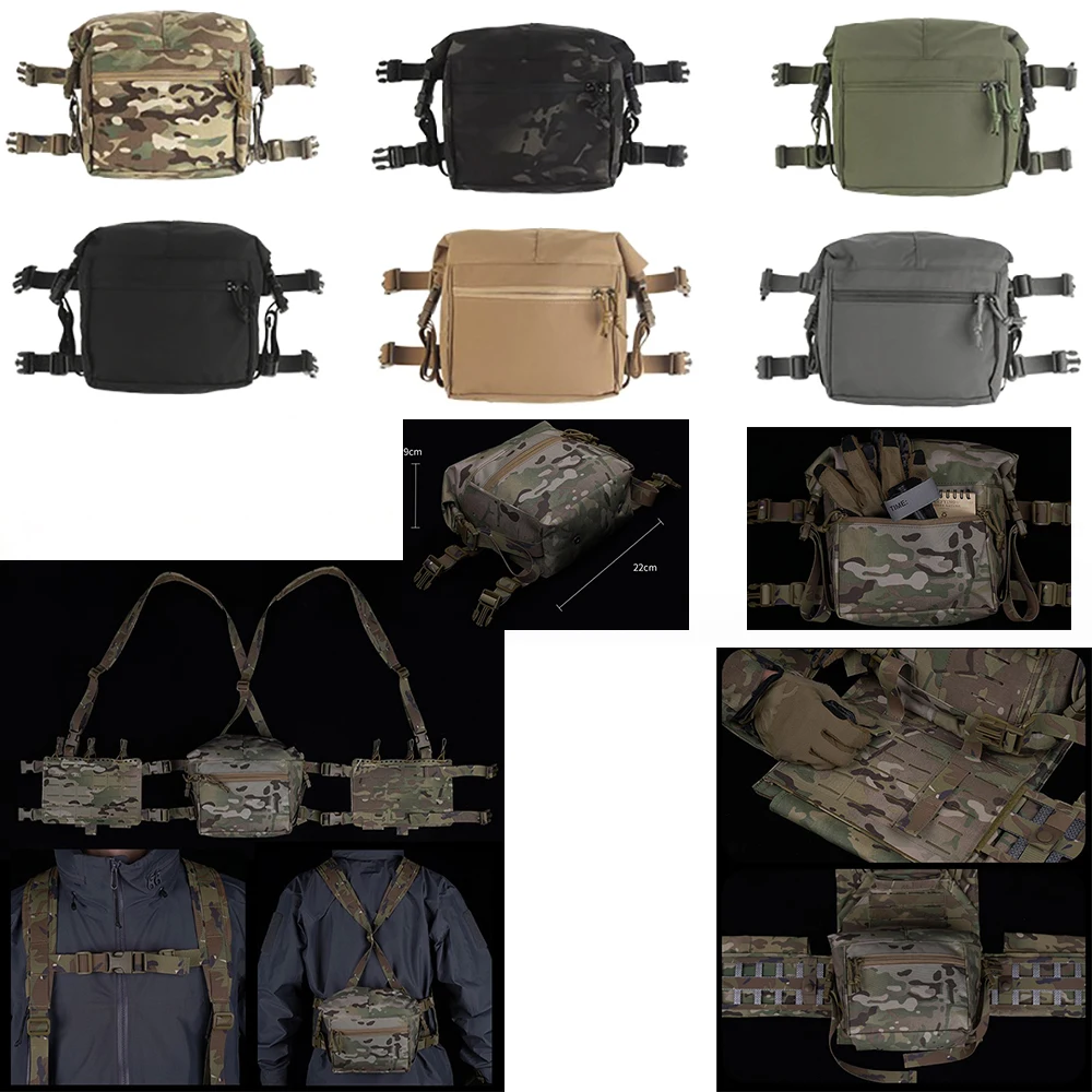 

NEW Alpha Expansion Pack, Large Capacity Space, Laser Cutting MOLLE, Adapt to MOLLE System,Paired with Tactical Chest Rig