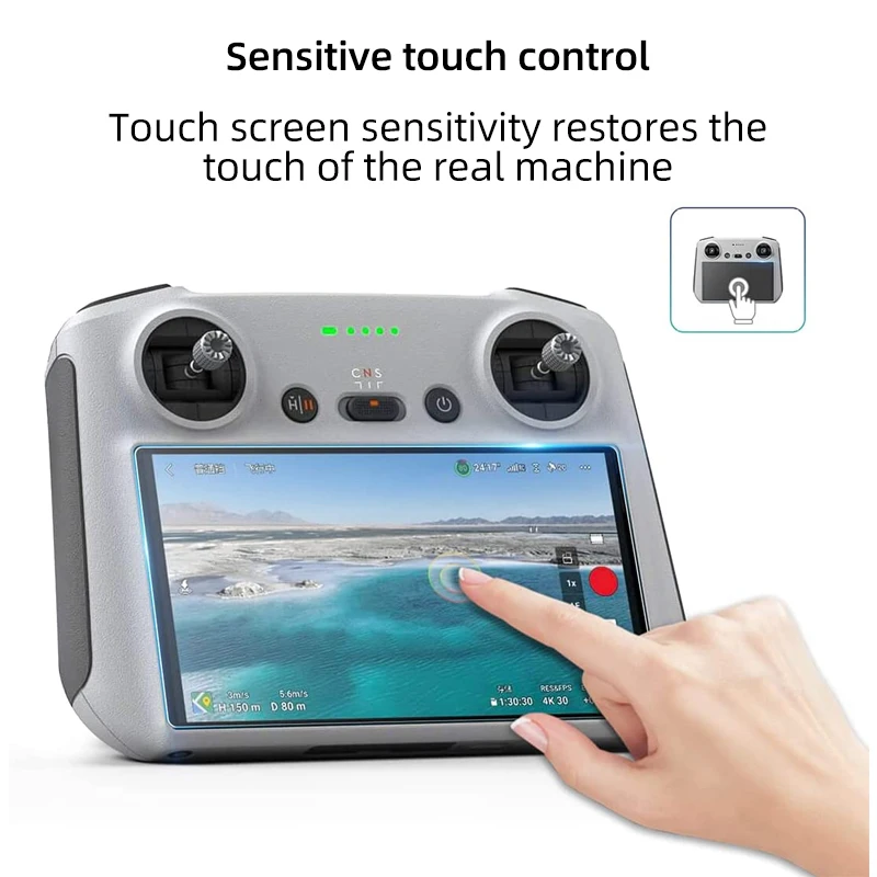 2 stücke Schutz Film für DJI Mini 3/3 Pro Mini 4 Pro HD Glas Screen Protector Anti-Scratch-bildschirm Film RC 2 Fernbedienung Zubehör – Detail 3