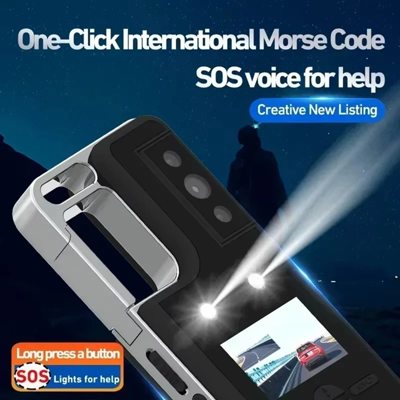 ABSU 2K HD Mini Camera Keychain Outdoor Lighting Camcorder 1080P Sports Cam Motorcycle Waterproof Back Clip Video Recorder