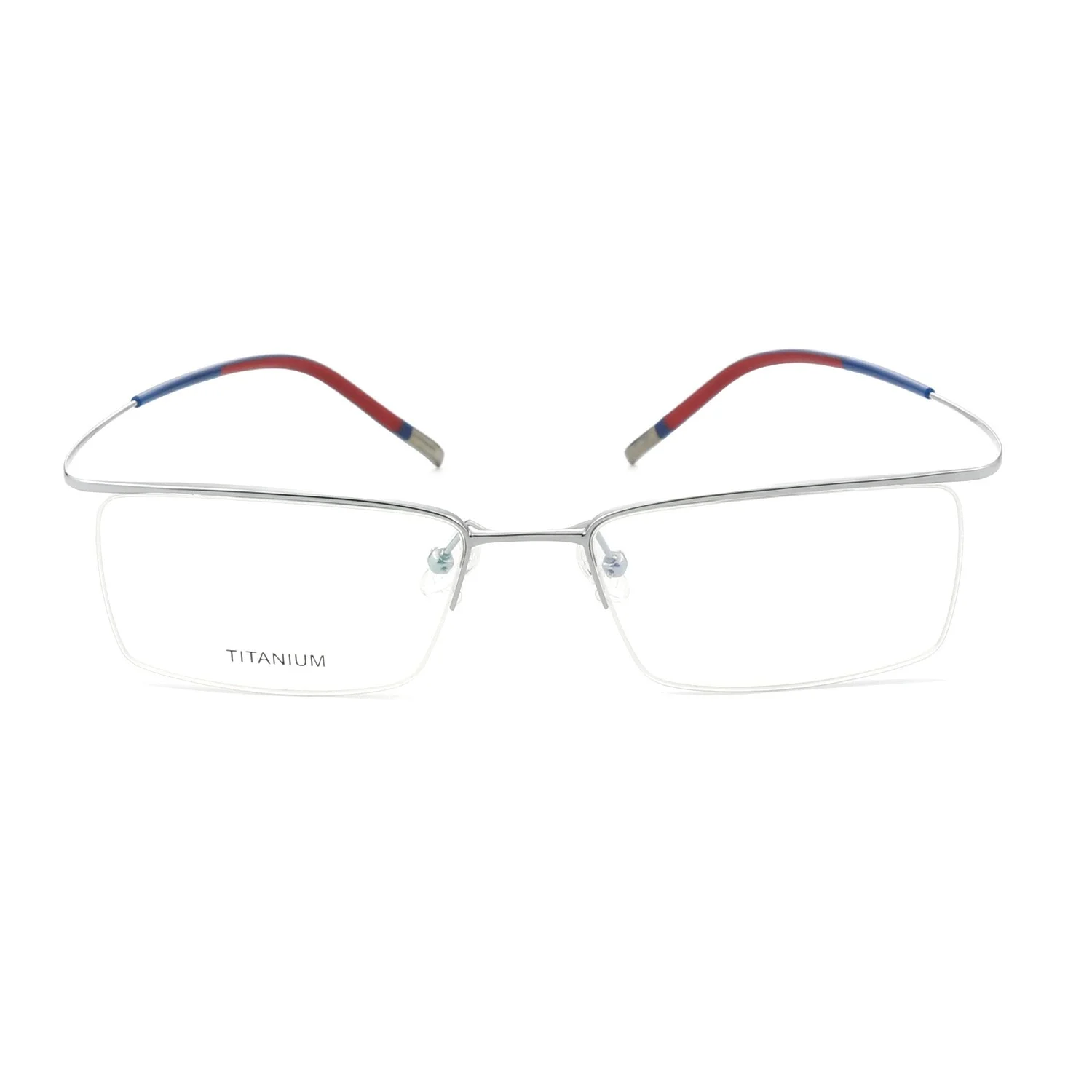 Belight 光学正方形クラシックハーフリムレスネジなしデザイン男性女性チタン眼鏡眼鏡フレーム 5290