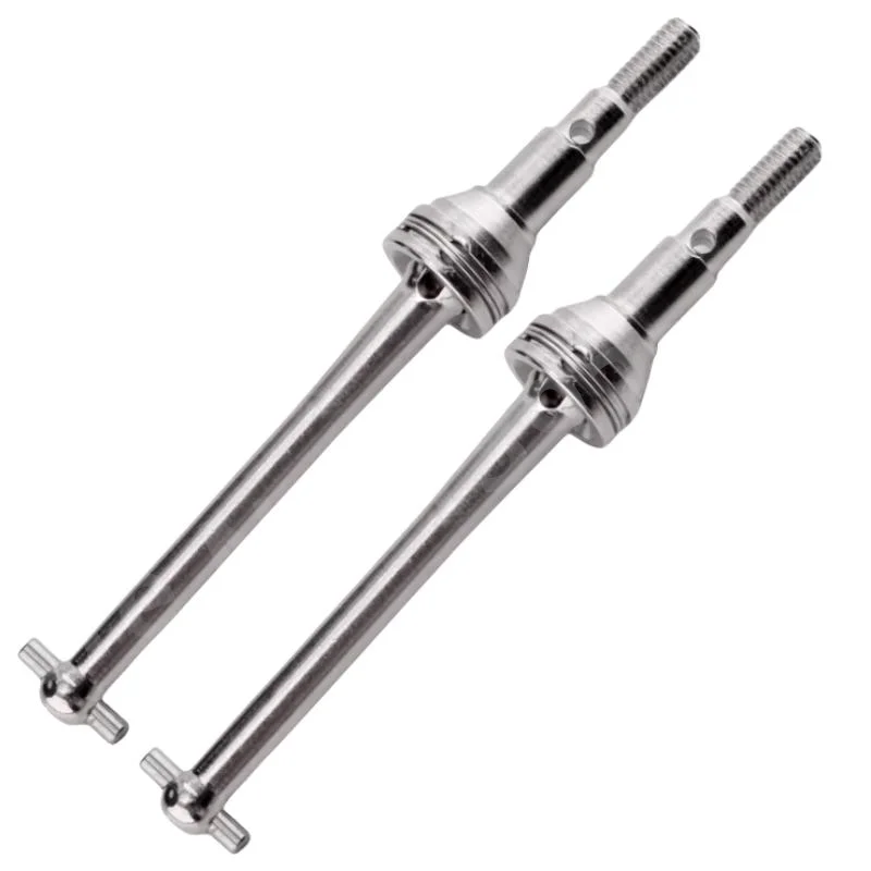 2Pieces Metal MJX RC Car Truck Hobby Upgrade Accessories Parts 16410 F/R CVD Drive Shaft For 1/16 Scale 16207 16208 14209 14210