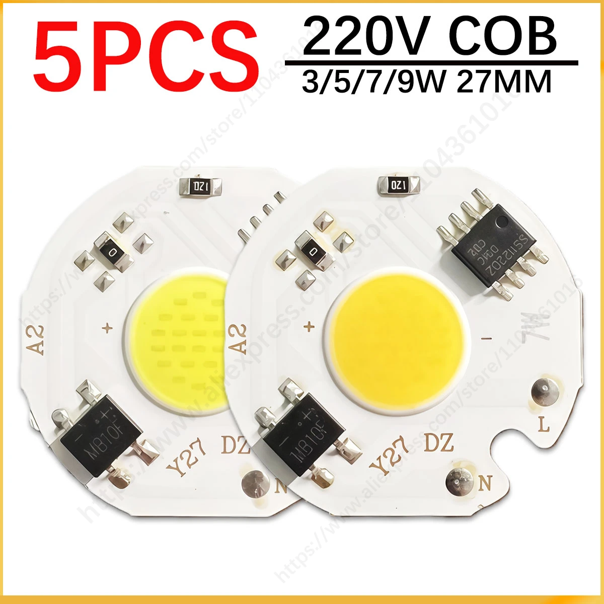 3W 5W 7W 12W Ac 220…