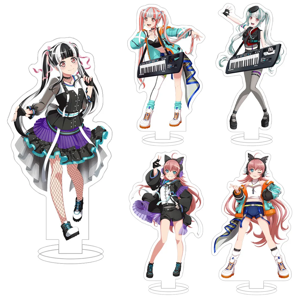 BanG Dream RAISE A SUILEN Girl band character MASKING PAREO LAYER CHU² LOCK Anime Toy Acrylic stand desk ornament holiday gift