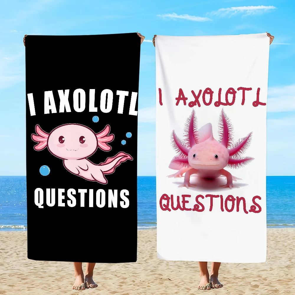 I AXOLOTL QUESTIONS Towel Beach Oversized Soft Ultra Absorbent Quick Drying Large Pool Travel Camping Bathroom