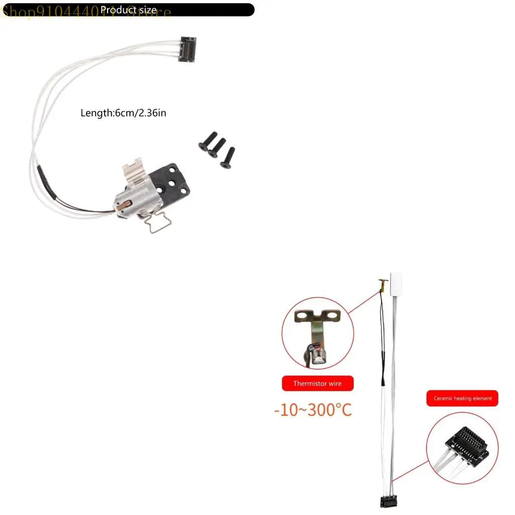 

28GF Aluminum Heaters Block Hotend Heating Assembly High Temperature Insulation