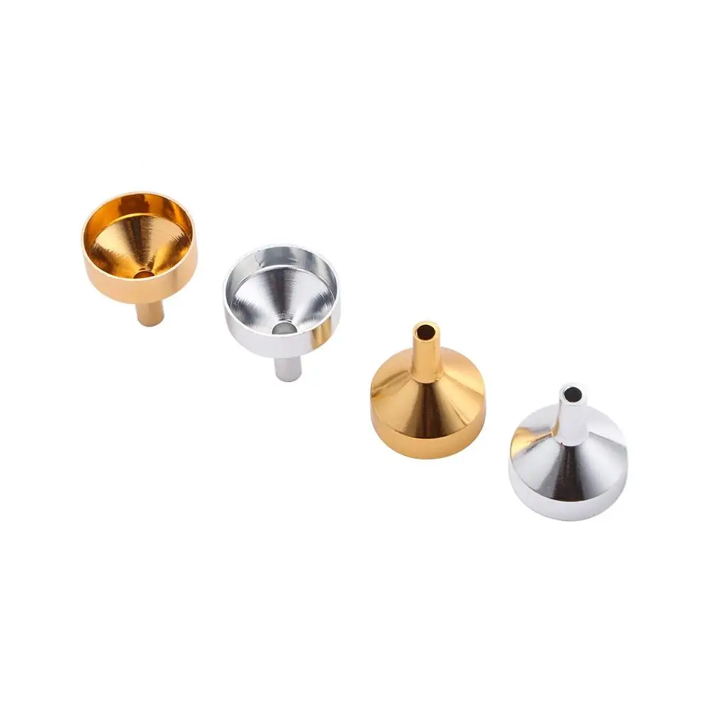 Metall-Make-up-Zubehör für kleine Flaschen, Trichter-Set zum Befüllen von Flaschen, Zubehör, Trichter, Werkzeuge zum Nachfüllen von Flüssigkeiten – Detail 2