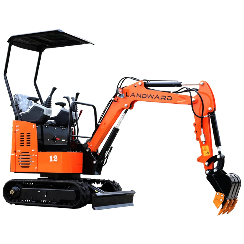 High Efficiency Mini Crawler Excavators 1.2 Ton Customize Multifunctional Machinery Small Digger High Quality Mini Excavator