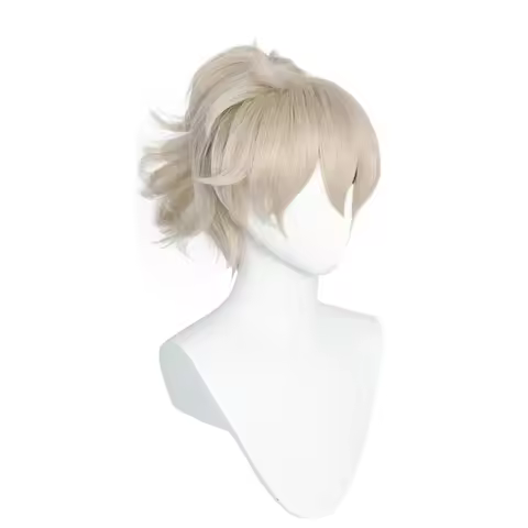 Genshin Impact Cosplay Kaedehara Kazuha's Friend Wig Curly Ponytail Heat Resistant Hair Friend of Kazuha Women Role Play