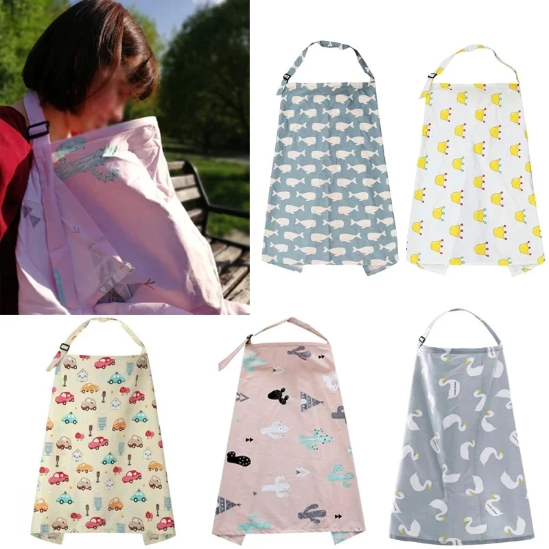 

Mum Breastfeeding Nursing Poncho Cover Breathable Baby Feeding Nursing Covers Up Adjustable Privacy Apron Outdoors Nursing Cloth