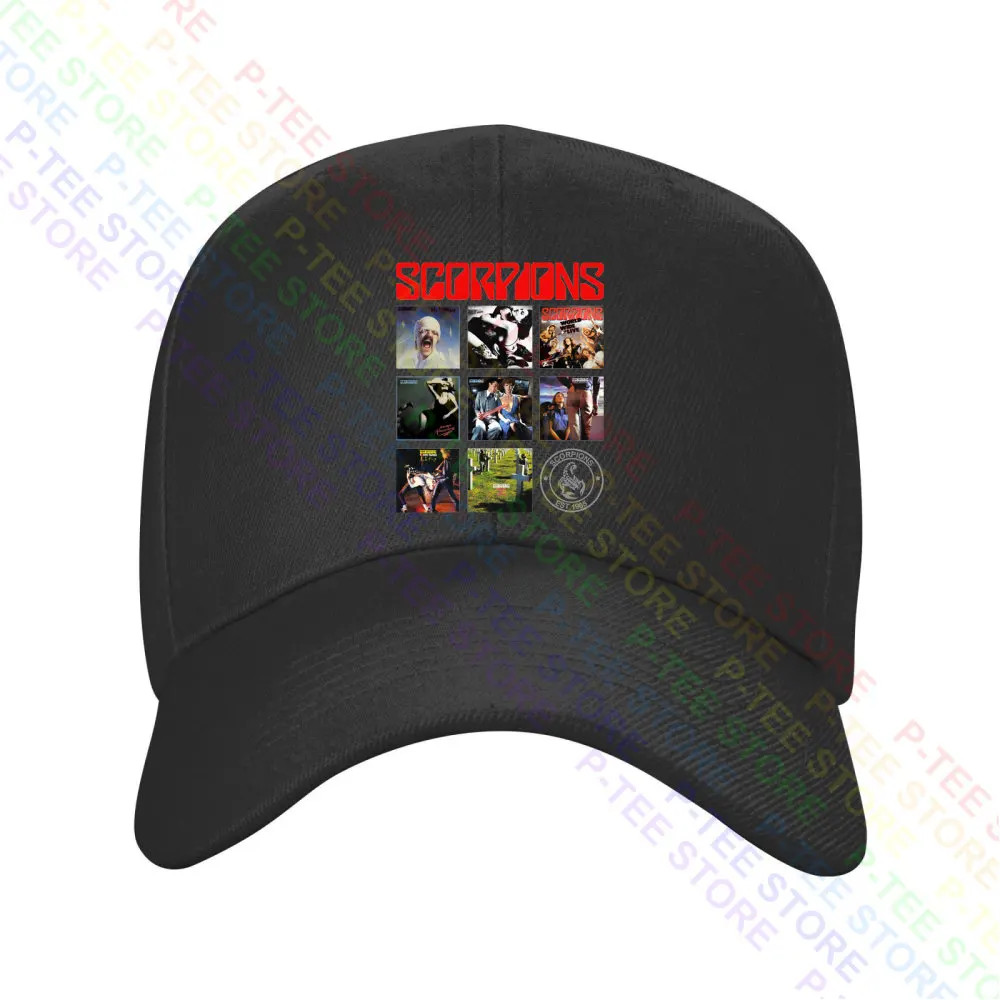 Scorpions Album Covers Out First Sting Lovedrive Baseball Cap Snapback Caps Knitted Bucket Hat