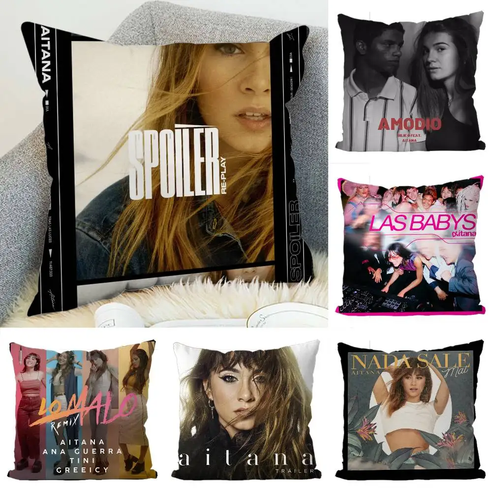

A-Aitana Pillow Case Luxury Double-sided For Car Pillows 45x45 Cushions Cover Home And Decoration Sofa Pillowcase 50x50