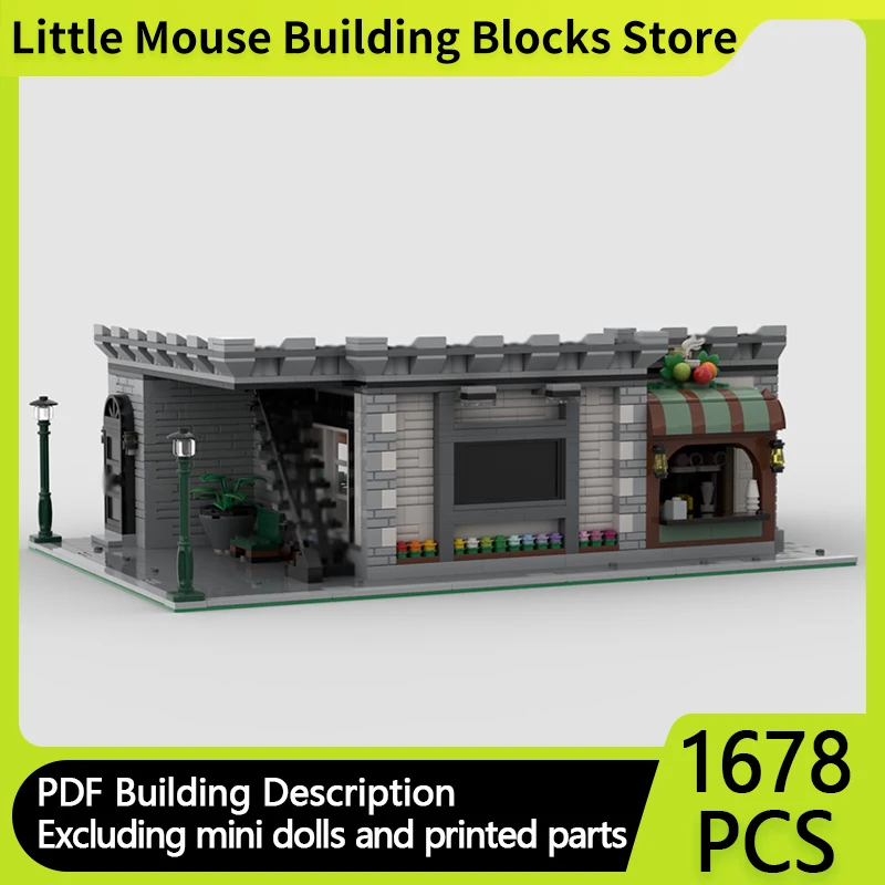 

Street View Model MOC Building Bricks Popular Variety Show Scene Modular Technology Gifts Holiday Assemble Children Toys Suit